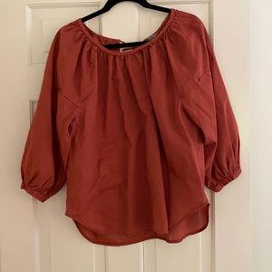 Everlane Ruched Air Blouse